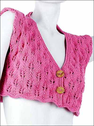 knitting half sweater