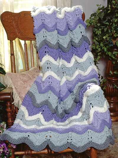 Free Afghan & Throw Knitting Patterns - Tiffany Afghan ...