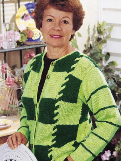 Green Fields Cardigan Knitting Pattern