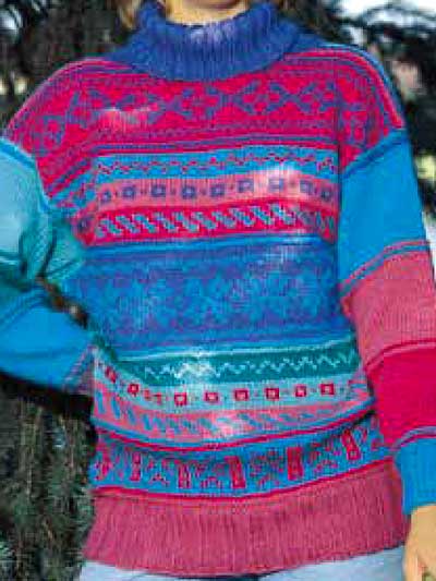 Turtleneck Pullover Knitting Pattern