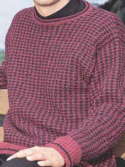 Men's Tweed Pullover Knitting Pattern