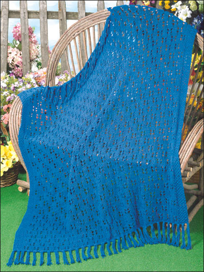 Quick Alternating Lace Afghan