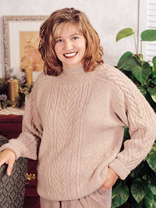 Saddle Shoulder Cabled Pullover Knitting Pattern