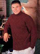 Tweed Cabled Pullover Knitting Pattern